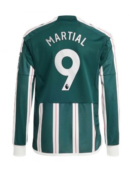 Moški Nogometna dresi replika Manchester United Anthony Martial #9 Gostujoči 2023-24 Dolgi rokav
